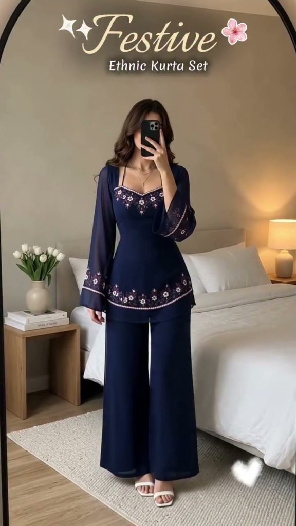 Festive Ethnic Kurta Set Collection – 7 Designs, Choose Any One