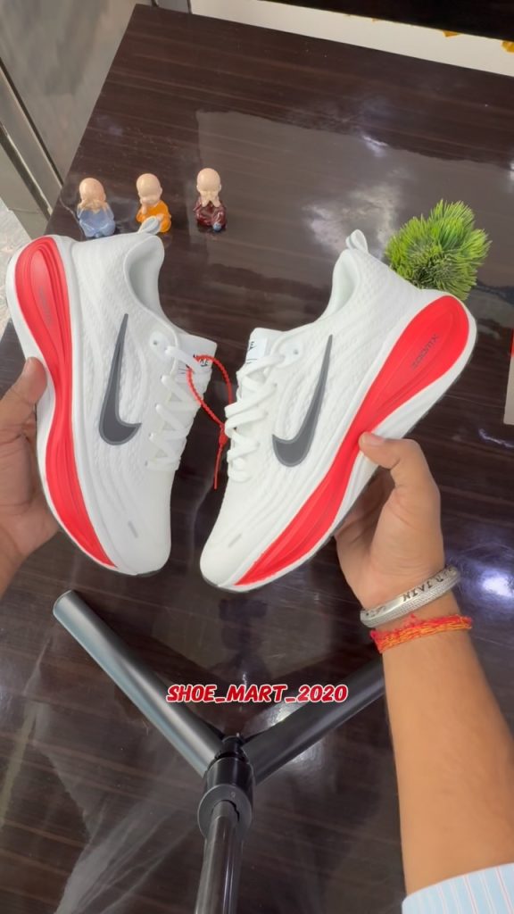 Men’s Sports Shoes – White & Red